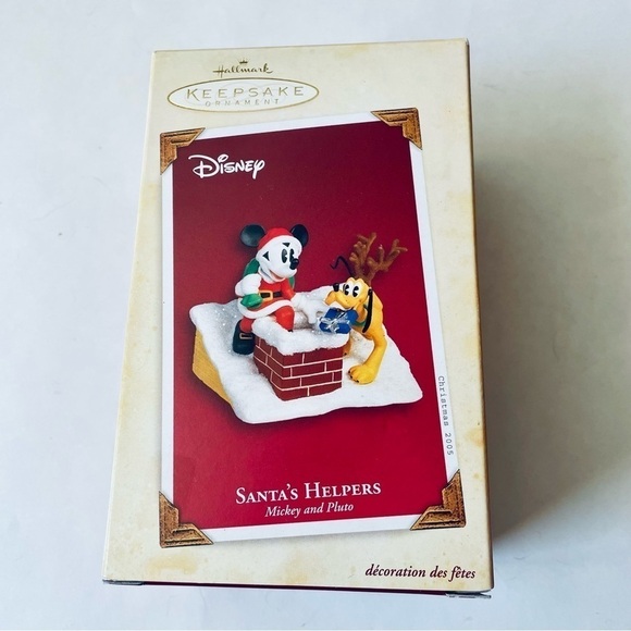 Hallmark Other - Hallmark Keepsake Christmas Tree Ornament Santa’s Helpers Mickey And Pluto 2005